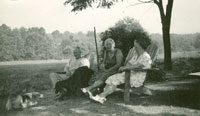 Frank and Agnes relaxing